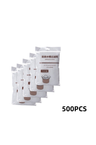 Choice 500pcs 100/500pcs Disposable Sink Filter Mesh Bags Kitchen Sink Strain...