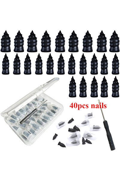 Choice 40pcs Tire Repair Nail,40PCS Tire Repair Screws Fast Tyre Self-Service...