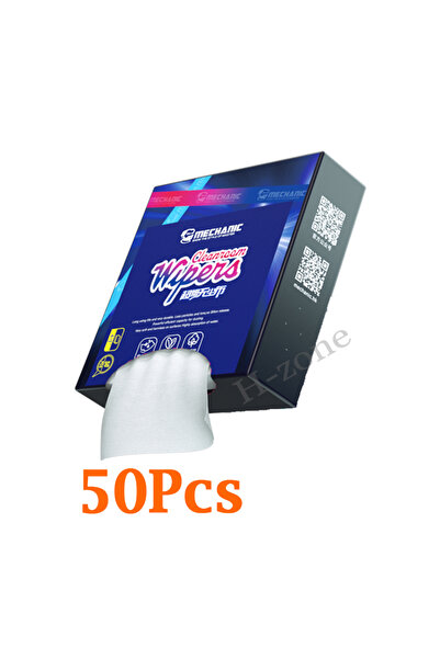 MECHANIC 50 قطعة من قماش التنظيف المضاد للكهرباء الساكنة والخالي من الغبار، أ...