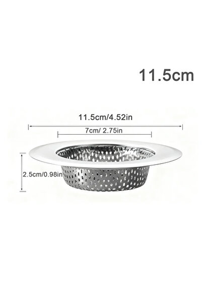 Choice قطعة واحدة من فلتر حوض المطبخ المثقب مقاس 11.5 سم (5.5/7.3/9/11.5 سم) ...