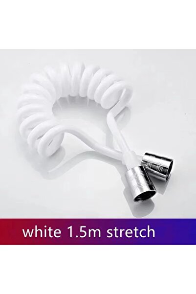 Choice خرطوم دش مرن عالمي رمادي اللون بطول 1.5 متر مع وصلة تمديد زنبركية وبخا...