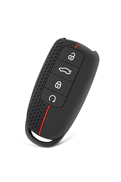 Choice غطاء مفتاح سيارة من السيليكون الأسود لسيارات شيري أومودا C5 5 fx 7 تيج...