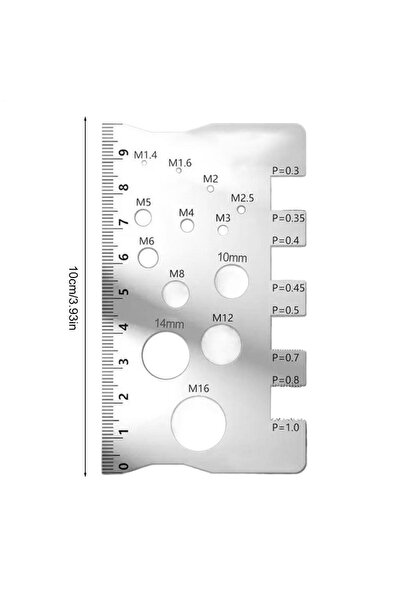 Choice مقياس لولبي أبيض، أداة قياس لولبية، مسطرة قياس لولبية من الفولاذ المقا...