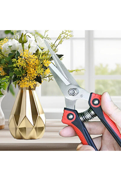 Choice مقص تقليم من الفولاذ المقاوم للصدأ مقص حاد للفروع بمقبض غير قابل للانز...