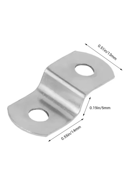 Choice 20 قطعة من مشابك الزاوية على شكل حرف Z ذات فتحتين، مشابك قماشية متداخل...