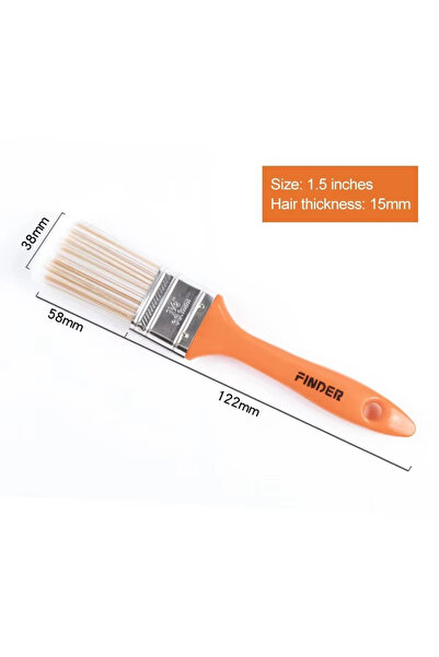 Choice6 1.5 inch Paint Brushes Wall Paint Brush PET Soft Bristle Durable Clea...