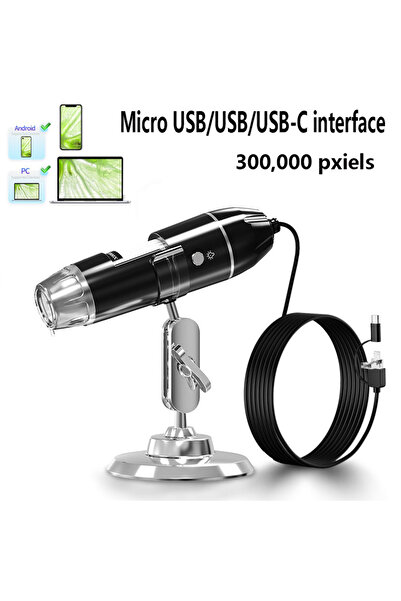 Choice 3in1 1600X 0.3MP 1600X 3in 1 Digital Microscope Camera Portable Electr...