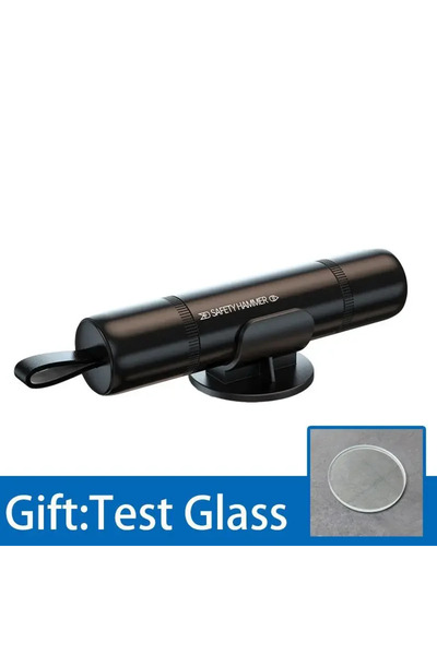 Choice مطرقة أمان محمولة جديدة سوداء اللون، إصدار 2025، لكسر زجاج السيارات، و...