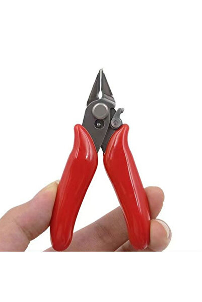 Choice1 كماشة حمراء صغيرة بقطر 3.5 بوصة لقطع الأسلاك، قاطعة أسلاك وكابلات إلك...