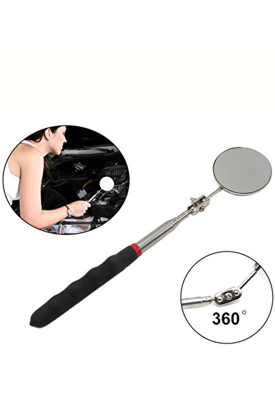 Choice 1pc black Universal Auto Repair Telescopic Bottom Inspection Mirror 36...