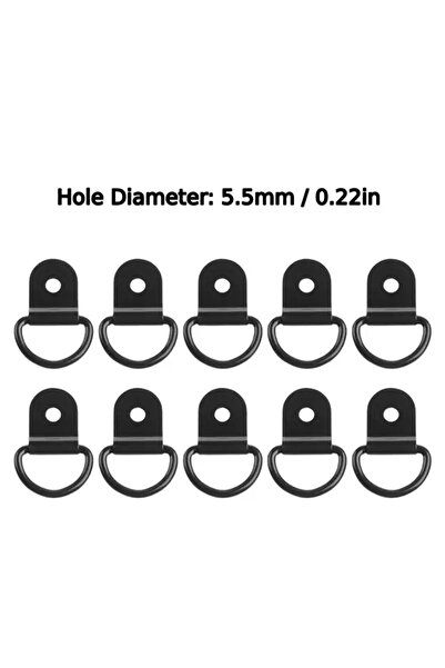 choice2 10 حلقات على شكل حرف D مقاس 5.5 مم، حلقات تثبيت، خطافات سحب، حلقات حد...