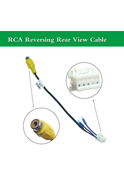 Choice قطعة واحدة من محول كابل كاميرا الرؤية الخلفية للسيارة RCA ذو 10 دبابيس...