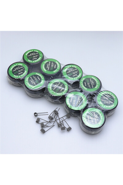 Choice سلك تسخين ملفوف على شكل أسطوانة من نوع Fused Clapton 0.45ohm، 10 قطع، ...