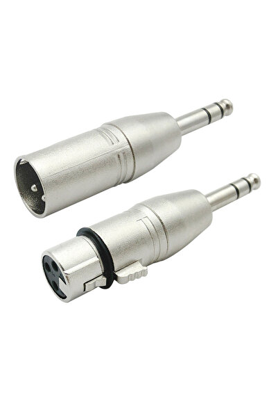 Choice مجموعة محولات ذكر وأنثى من قطعتين، مقاس 1/4 بوصة من TRS إلى XLR - ستير...