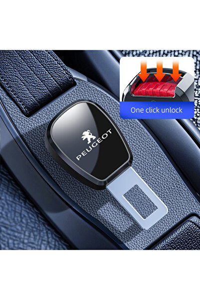 Peugeot مشبك حزام أمان أسود للسيارة، وصلة تمديد حزام الأمان للسيارات الجديدة ...