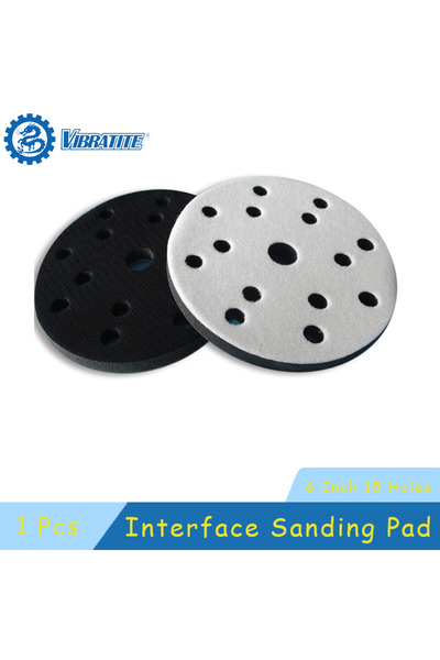 Choice وسادة صنفرة بواجهة 6 بوصات و15 فتحة، قطعة واحدة، إسفنجة تلميع ناعمة بق...