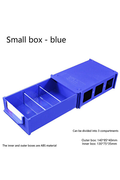 Choice blue 1pc Component Screws Tool-box Stackable Plastic Blue/transparent ...