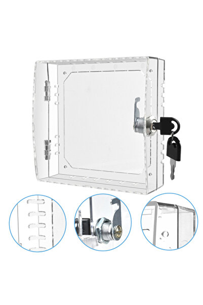 Choice غطاء ترموستات شفاف مع قفل، صندوق قفل ترموستات أكريليك مع مفتاحين، غطاء...