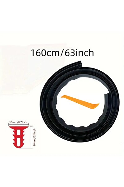 Choice شريط أسود - 160 سم، شريط عالي الجودة لإغلاق لوحة القيادة في السيارة، م...