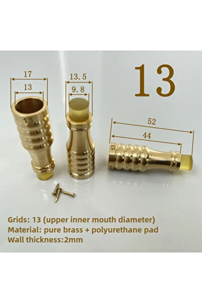 Choice 1PCS 13mm 1PCS Brass Cane Crutch Tip with Anti-Skid 12mm-26mm for Hiki...