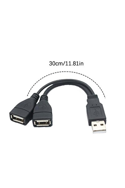 Choice موزع USB أسود ثنائي المدخلات ومخرج واحد، كابل Y عالي السرعة، موزع مناف...