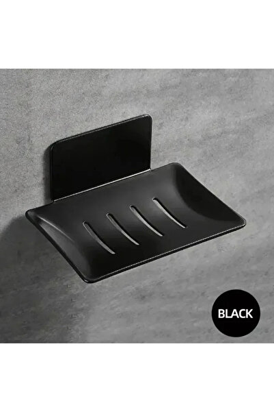 Choice حامل صابون معدني أسود رفيع قطعة واحدة، لا يحتاج إلى ثقب، يتضمن لاصقًا،...