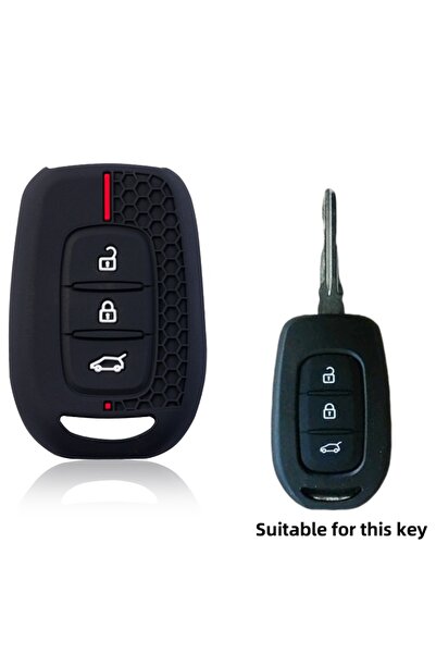 Choice غطاء مفتاح سيارة سيليكون بثلاثة أزرار أو زرين/ثلاثة أزرار لسيارة رينو ...