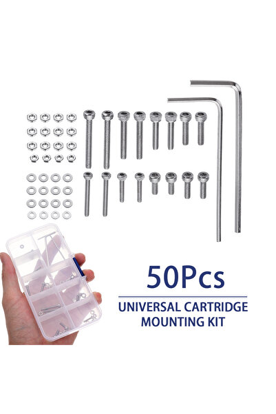 Choice 50pcs/set M2.5 Universal Turntable Headshell Cartridge Mounting Kit St...