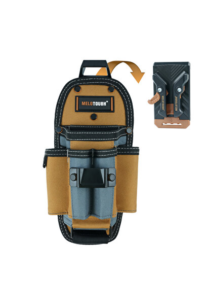 Choice MQC06-Khaki 7-Pocket Technician Pouch-Small Pocket Tool Belt Pouch wit...