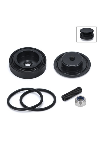 choice2 black 1 Set Aluminum Car Rear Wiper Delete Kit Plug Cap for Honda Acr...