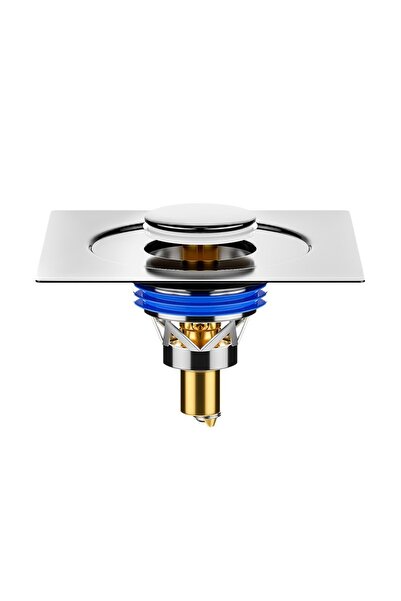 Choice1 Brass core Brass Foot-Controlled Square Floor Drain Bathroom Anti-Odo...