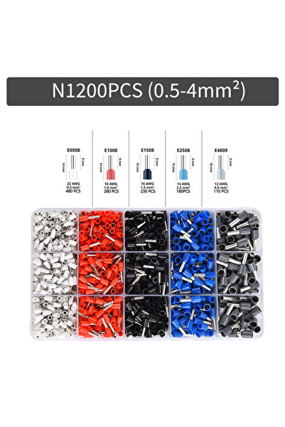 Choice10 N1200PCS 300-2000 pcs Durable Wire Connect Insulated Connector Crimp...