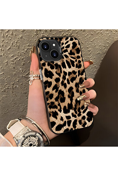 SLIMFELT iPhone 14 Plus/15 Plus Uyumlu Lüks Leopar Kılıfı, Düşmeye Dayanıklı ...
