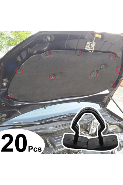 Choice 20 قطعة من مشابك تثبيت غطاء المحرك، مسامير عازلة للصوت لسيارات فولكس ف...
