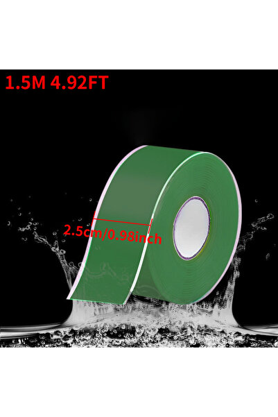 Choice3 شريط عازل للأنابيب أخضر اللون، 25 مم × 0.5 مم × 1.5 متر، يتميز بخاصية...