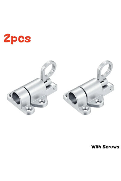 Choice5 قفل باب زنبركي من سبائك الألومنيوم، فضي اللون، قطعتان أو 4 قطع، أمان ...