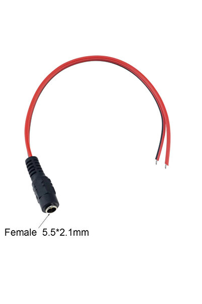 Choice FEMALE-RB-5PCS 5Pcs 10Pcs 5.5x2.1mm Male Female Plug 12V DC Power Pigt...