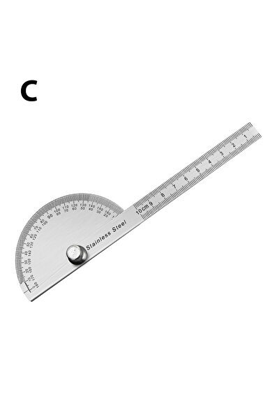 Choice منقلة زاوية من الفولاذ المقاوم للصدأ 180 درجة، مسطرة زاوية معدنية، مقي...