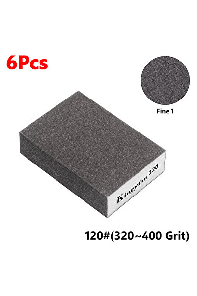 Choice1 6Pcs 120 Washable 6Pcs/Set 60 - 220# Sanding Sponges Wall Grinding Br...