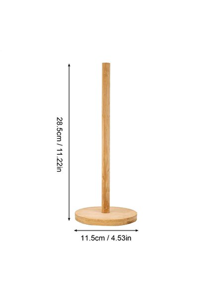 Choice Single Kitchen Wooden Roll Paper Towel Holder Bathroom Tissue Vertical...