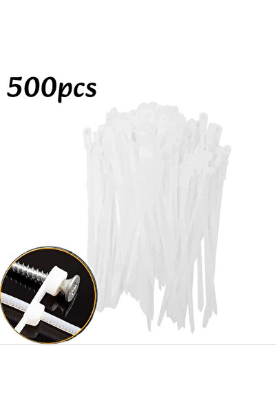 Choice أربطة كابلات نايلون سوداء، 100 قطعة أو 500 قطعة، مزودة بفتحة تثبيت لول...