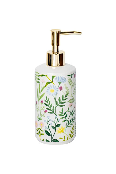 Choice WHITE 430ML Ceramic Soap Dispenser Modern Vintage Brown Liquid Storage...