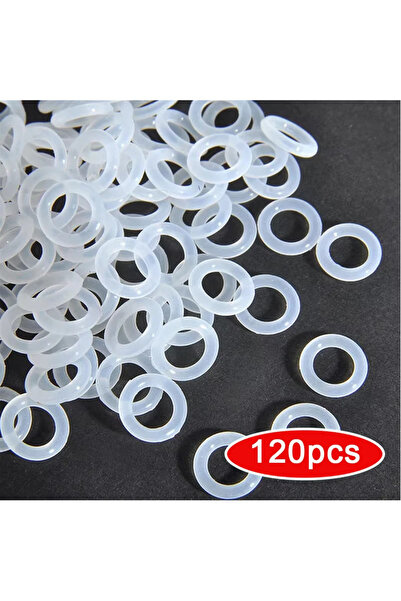 Choice 120 قطعة من حلقات المفاتيح المصنوعة من السيليكون المطاطي للوحة المفاتي...