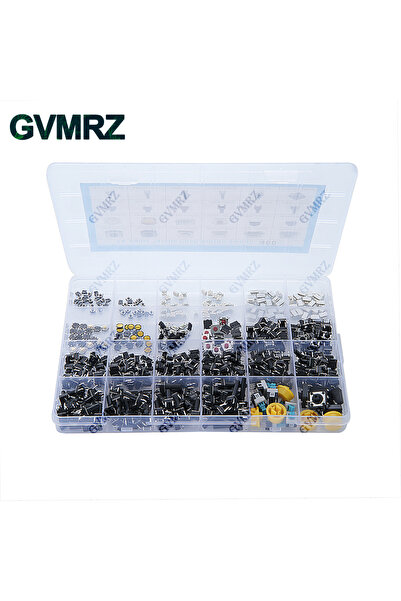 Choice مجموعة متنوعة من مفاتيح الضغط اللمسية SMD اللحظية الصغيرة، 460 قطعة، 2...