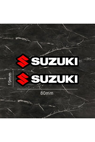 Suzuki زوج من ملصقات الشعار العاكسة للدراجات النارية والخوذات والسيارات