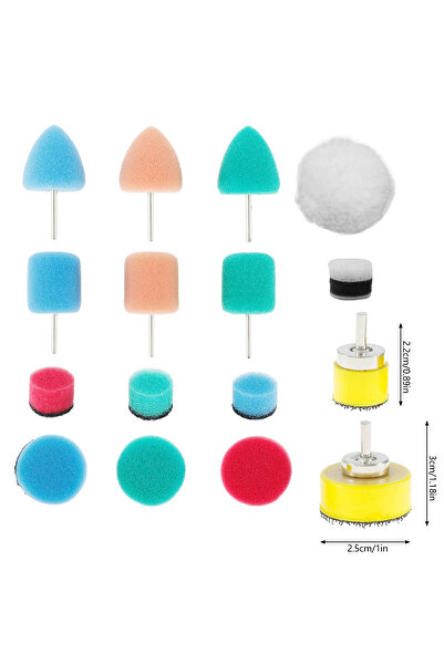 Choice 16PCS Type2 20/16Pcs 1inch Car Detail Buffing Waxing Polishing Pads Se...