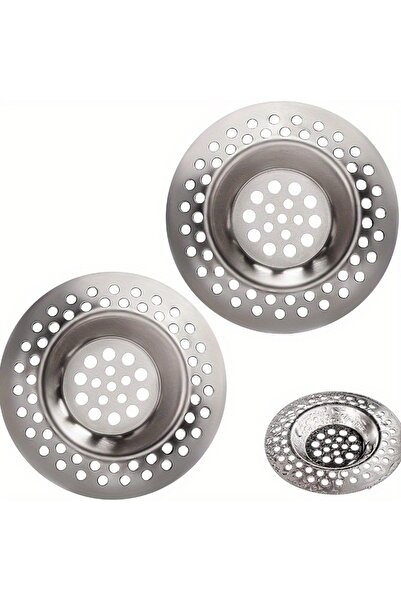 Choice قطعتان من سدادة مصفاة حوض المطبخ المصنوعة من الفولاذ المقاوم للصدأ، غط...