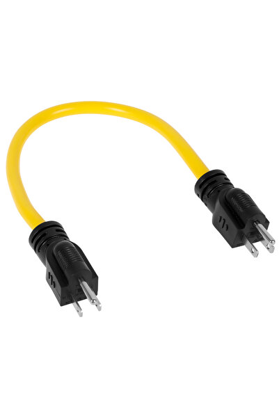 Choice US regulations 3 Prong Male to Male Extension Cord Double Male 5-15P 1...