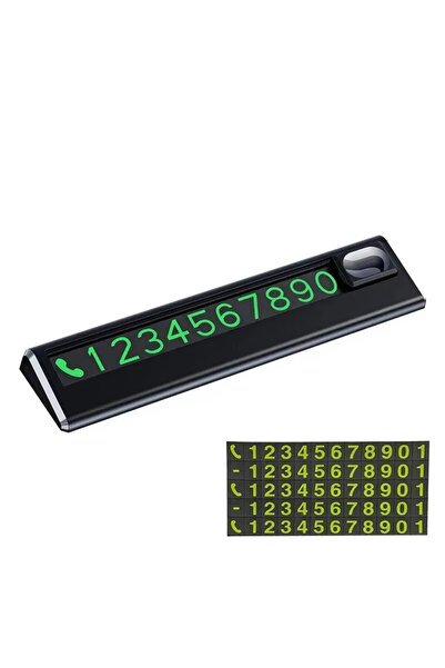 Choice Black 1pc Beautiful and Simple Temporary Parking Number Plate,with 5 S...