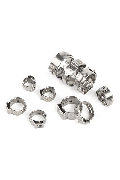 Choice19 7.8-9.5mm 50 PCS Single Ear Hose Clamps 5.3-42mm Multiple specificat...